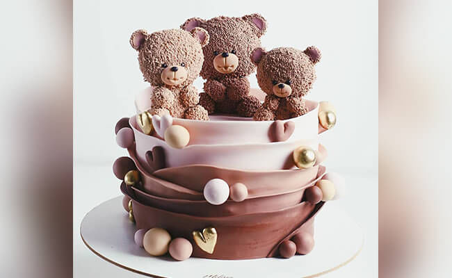 1st Birthday Cake Design Ideas for Baby Girl & Boy without fondant